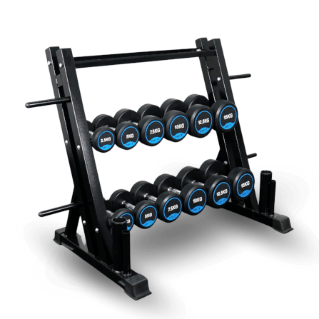 เซ็ตดัมเบล 6 คู่ HOMEFITTOOLS 2.5-15 KG แบบกลม พร้อมแร็ค R603_0